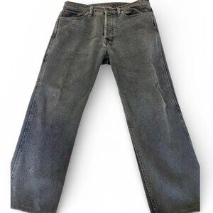 RRL Double RL Cinch Back Button Fly Denim Hampton Straight Heritage series black